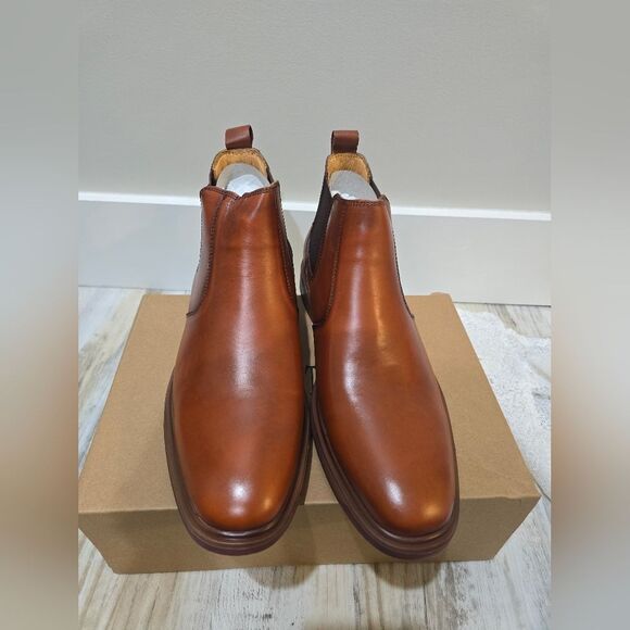 ArcBrothers men's Chelsea Ankle boots in a brown leather Size 9.5 New - Picture 4 of 8